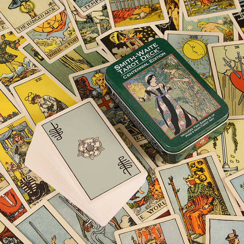 THE SMITH-WAITE CENTENNIAL TAROT DECK Portable version in a tin box