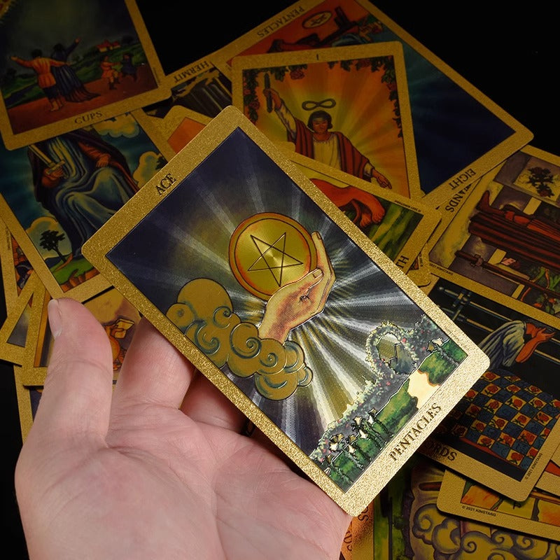 The Golden/Silver Card Waite Tarot Deck