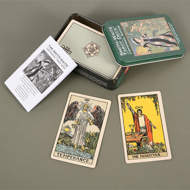 THE SMITH-WAITE CENTENNIAL TAROT DECK Portable version in a tin box